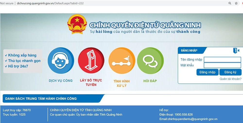 Người dân Quảng Ninh lấy số giải quyết thủ tục hành chính qua mạng | Quảng Ninh: Đặt lịch giải quyết thủ tục hành chính qua mạng